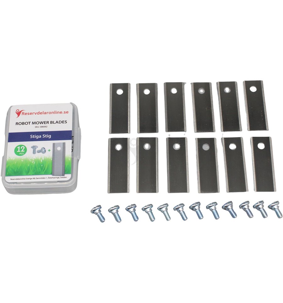 12-P Knivar Stiga robotgräsklippare A + G mod, 1127-0009-01