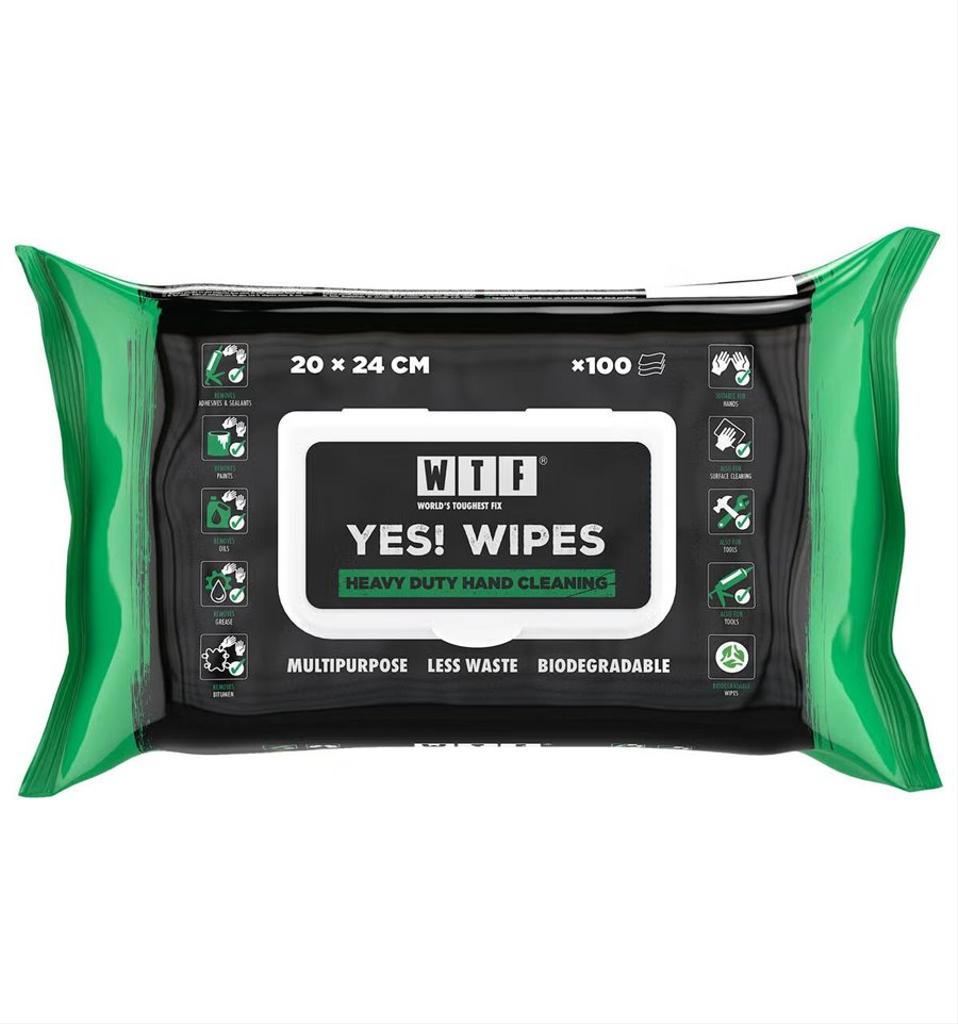 WTF Yes! Wipes våtservetter, 100-pack
