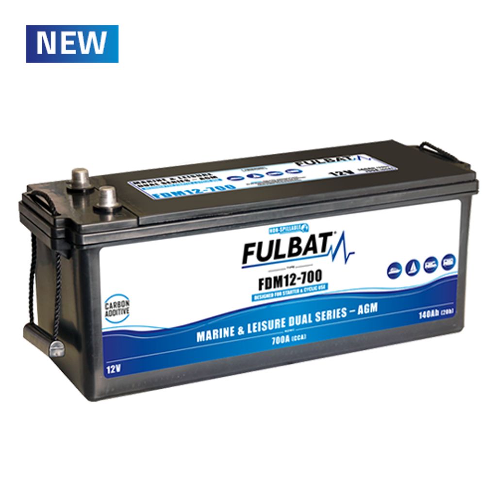 Batteri AGM - (Dual) 12V, 140Ah 512x188x218mm