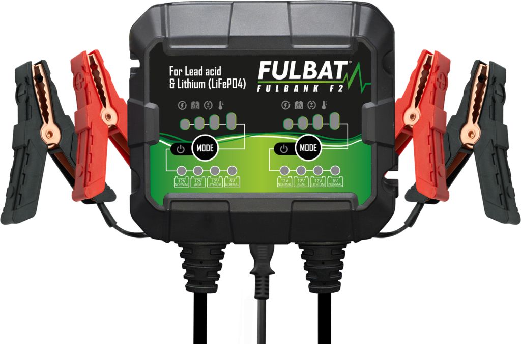 Batteriladdare FULBANK F2 - 6V/12V 2x2A