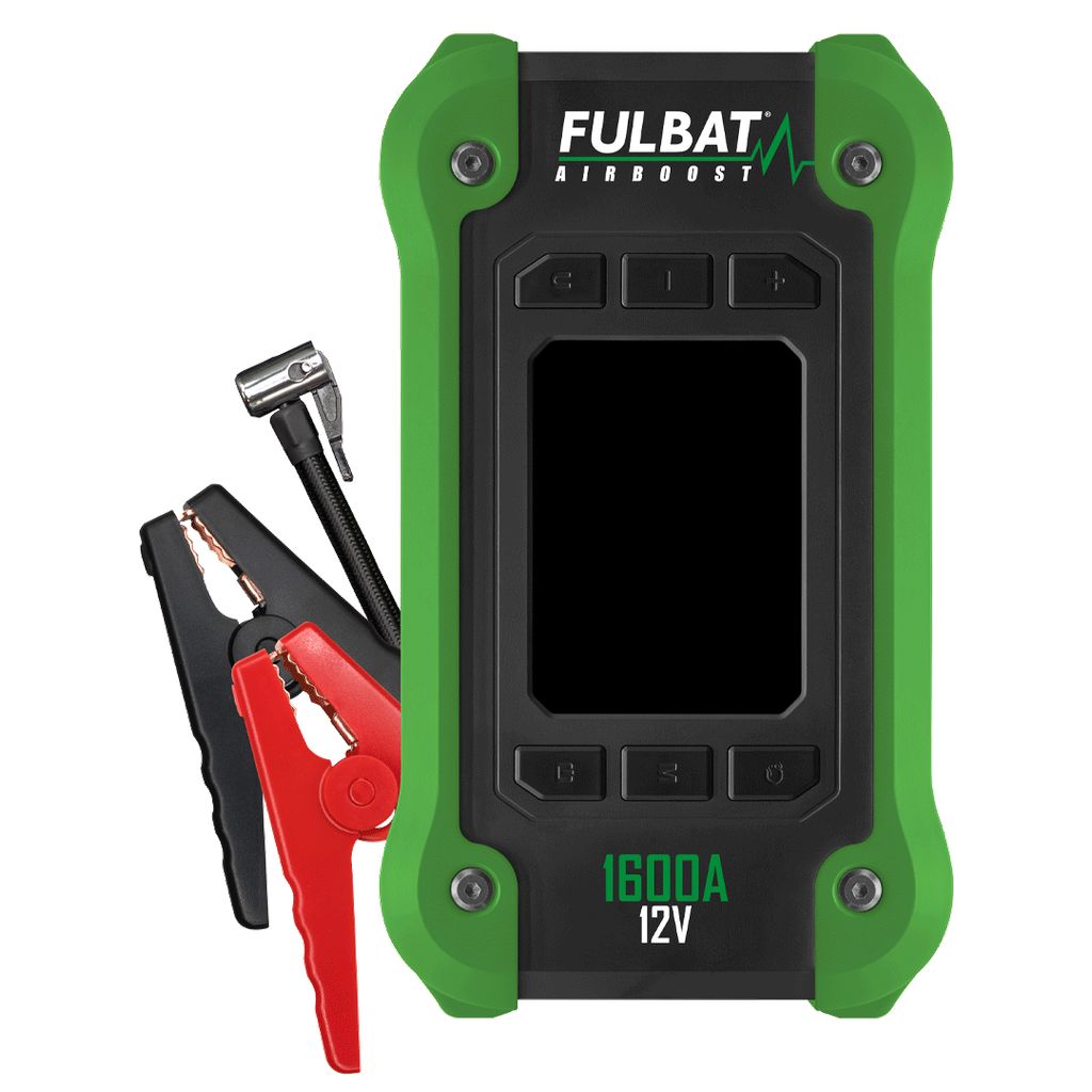 Batteribooster med luftpump 12V, 40Ah, 1600A