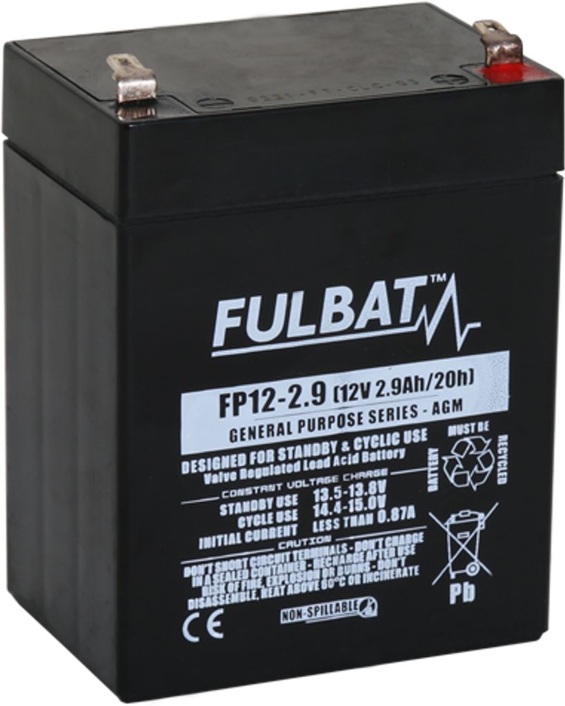 Batteri AGM - 12V, 2,9Ah 79x56x105mm
