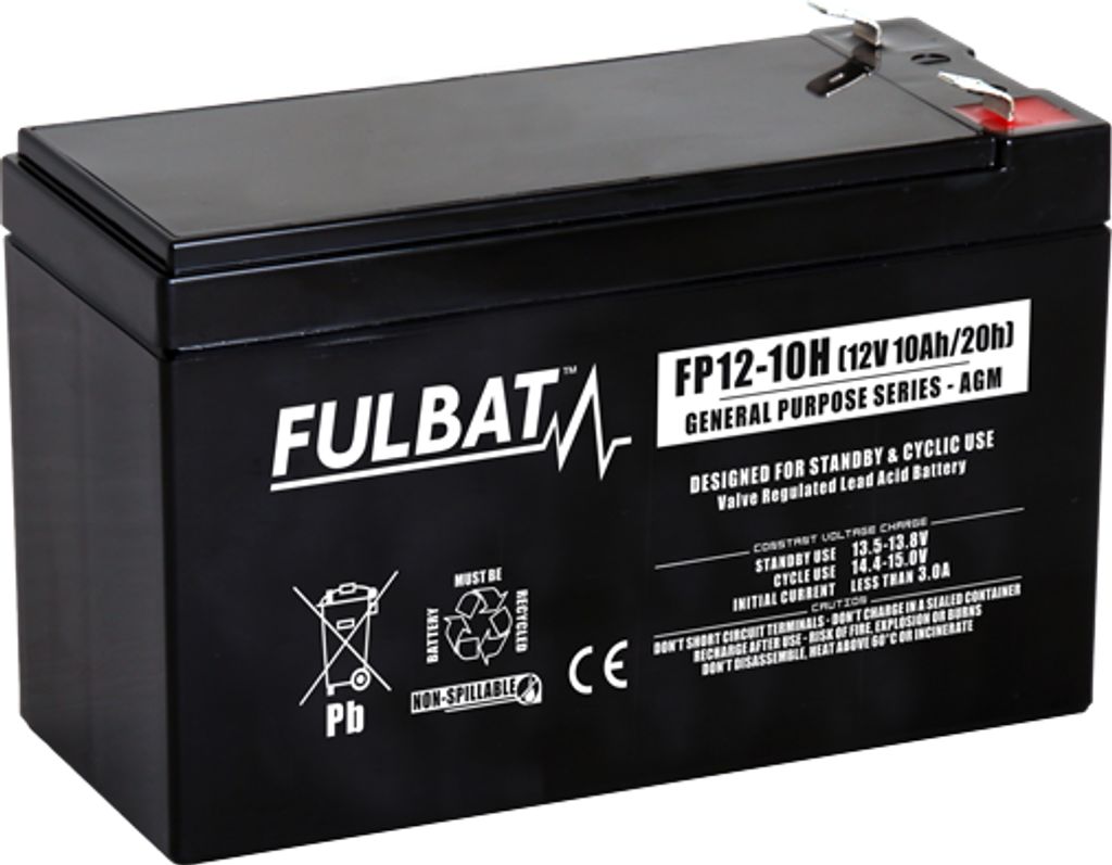 Batteri AGM - 12V, 10Ah 151x65x111mm