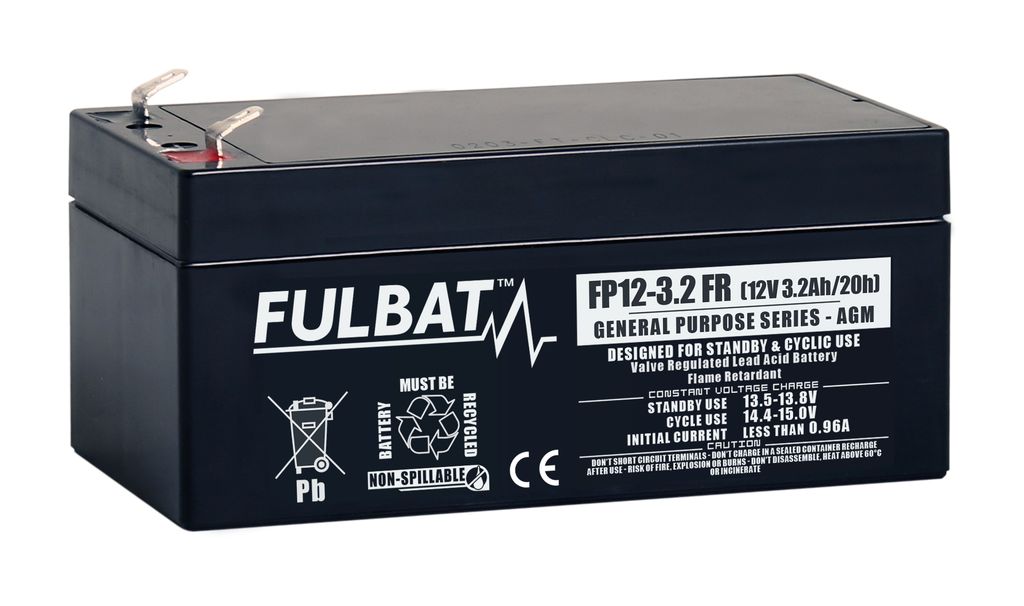 Batteri AGM - 12V, 3,2Ah 134x67x65,5mm