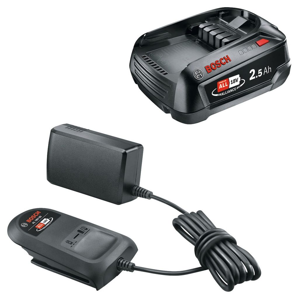 Bosch batteri och laddare 18 V 2,5 Ah AL 18V-20