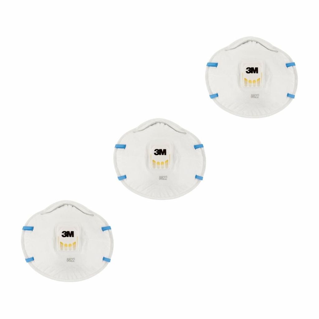 3M Andningsskydd 8822 Cool Flow FFP2 med ventil, 3-P
