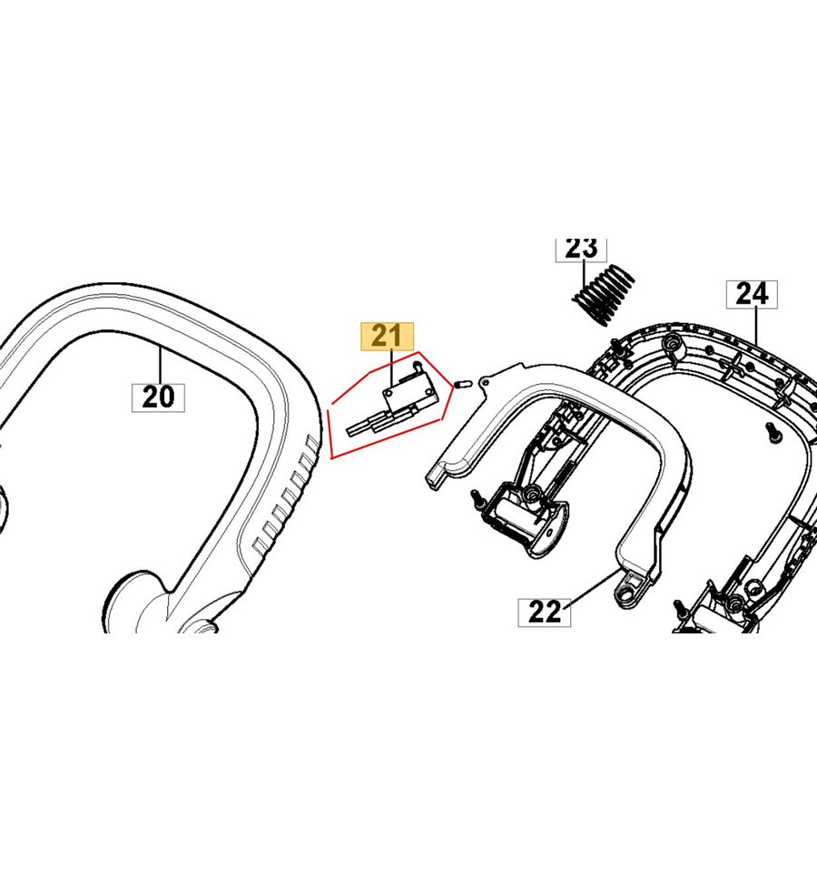 Brytare handtag SHT600, SHT500, HT106C, 118803939/0