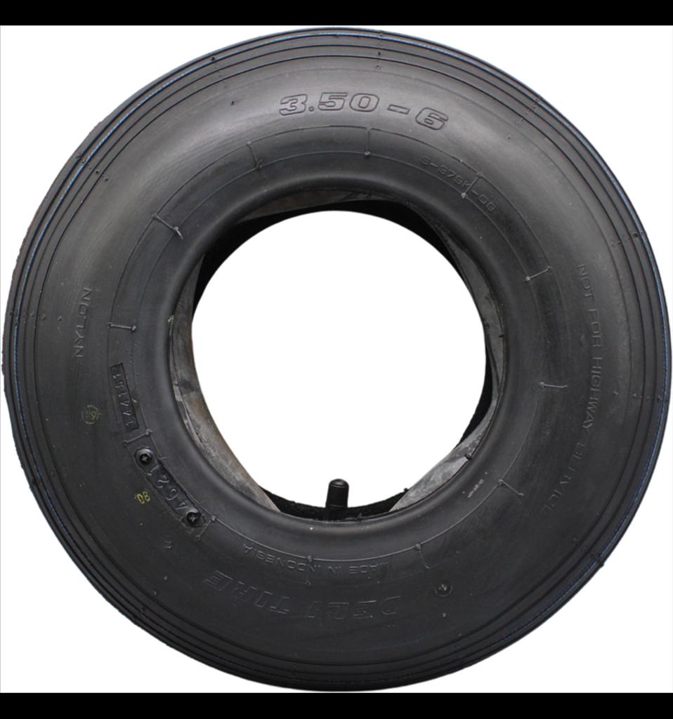 Däck till skottkärra, transporvagn inkl slang 3.50-6"