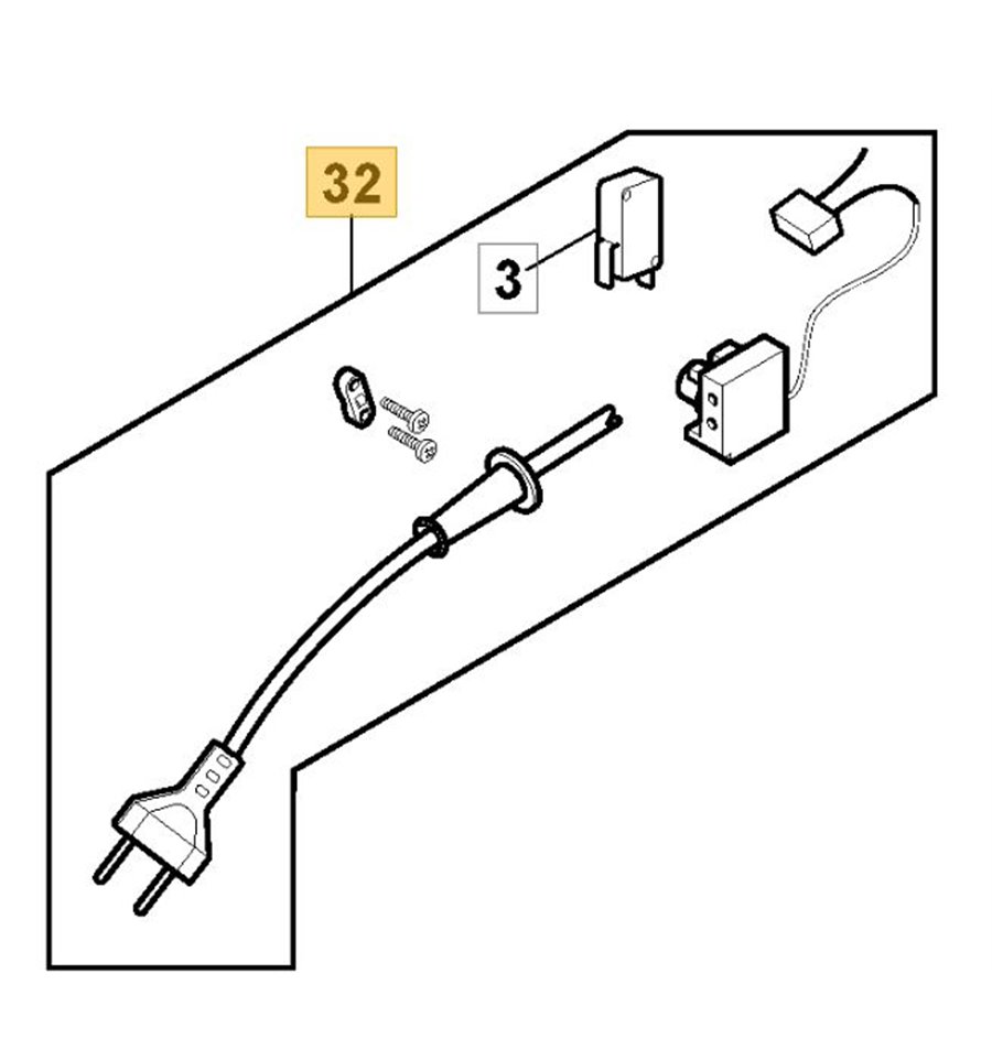 Elkontakt inkl brytare SE1835 m.fl. 118805357/0