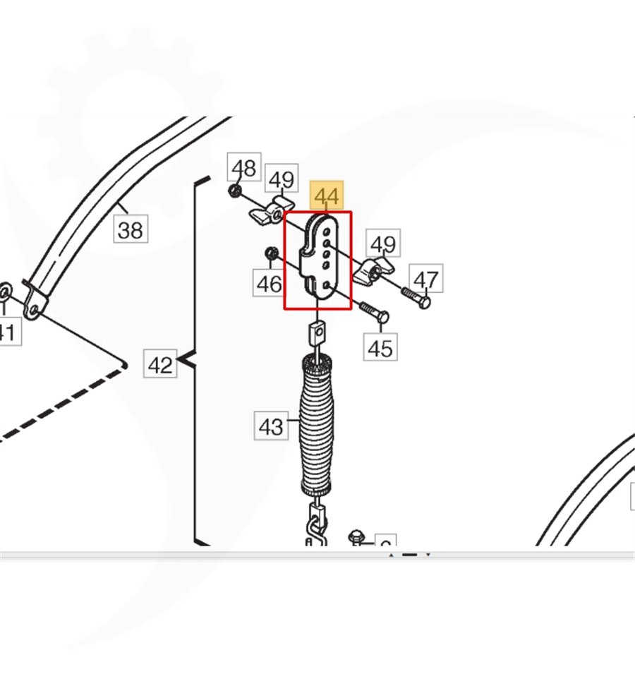 Fjäderfäste 92M, 107M, 1134-4577-01