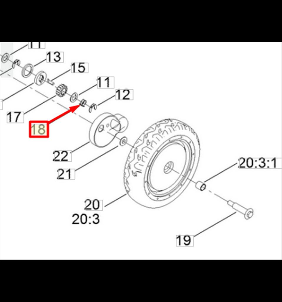 Fjäder hjul 65-4720