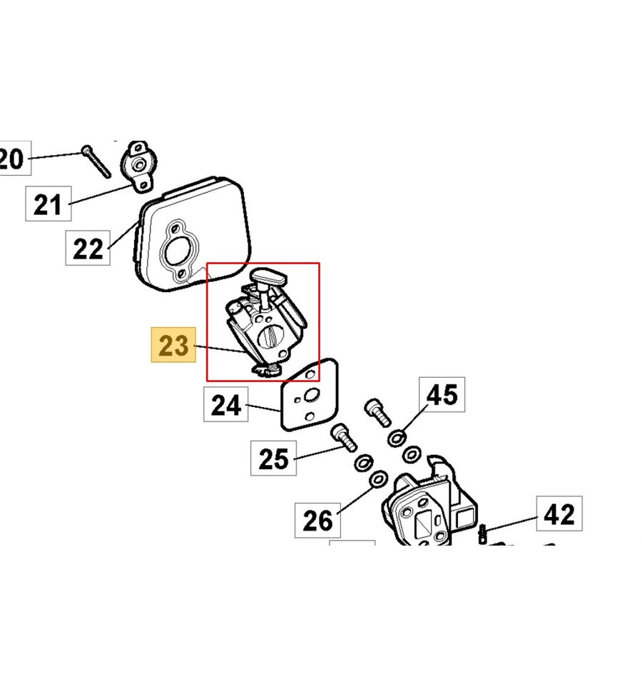 Förgasare SHT660, HT525, HTC660, 118805496/0