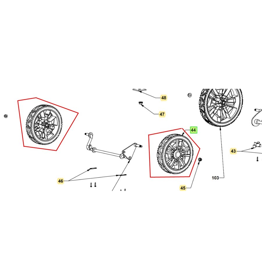 Framhjul RY36LMX46A 5131045473