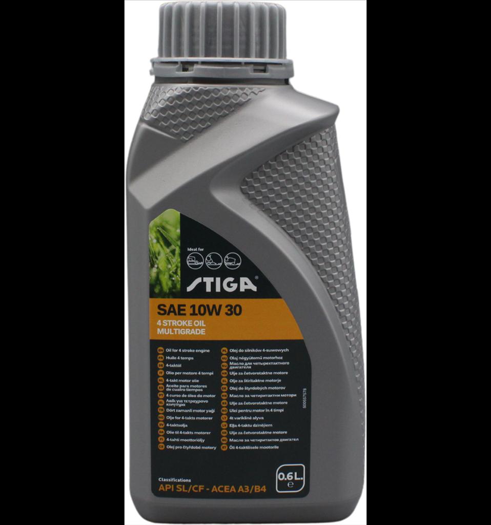 Stiga gräsklipparolja 10W-30, 0,6L