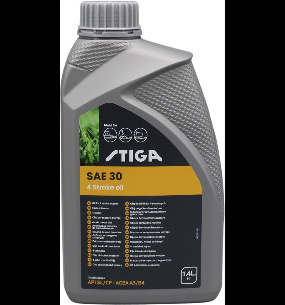 Stiga Gräsklipparolja SAE30, 1,4L