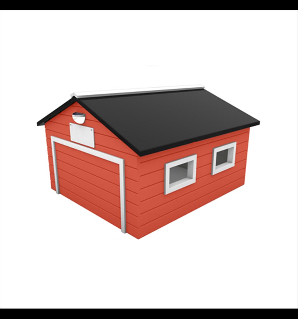 Hus till robotgräsklippare Home Plus röd