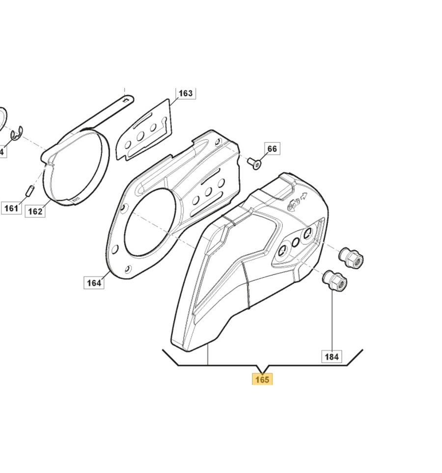 Kedjebromskåpa SP466, SP526, 118804268/1