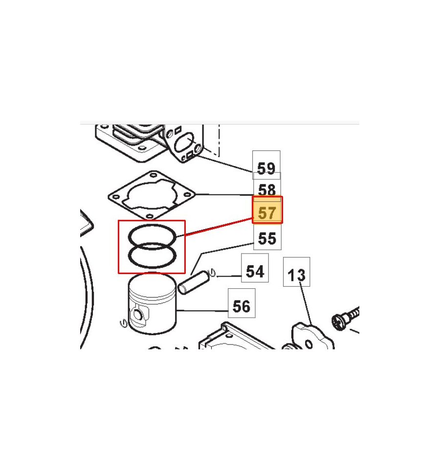 Kolvring SB33, TB34, 123204010/0