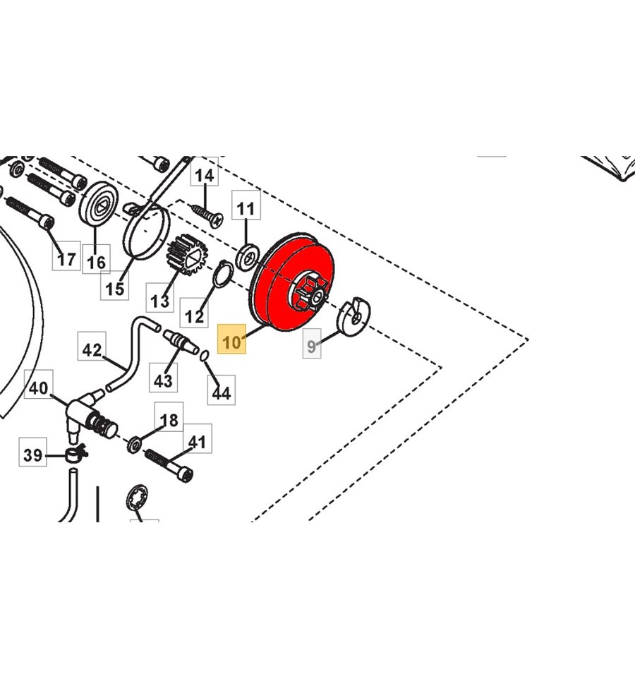 Kopplingstrumma SE 1 6, SE181, SE182, SE200Q m.fl 8562940
