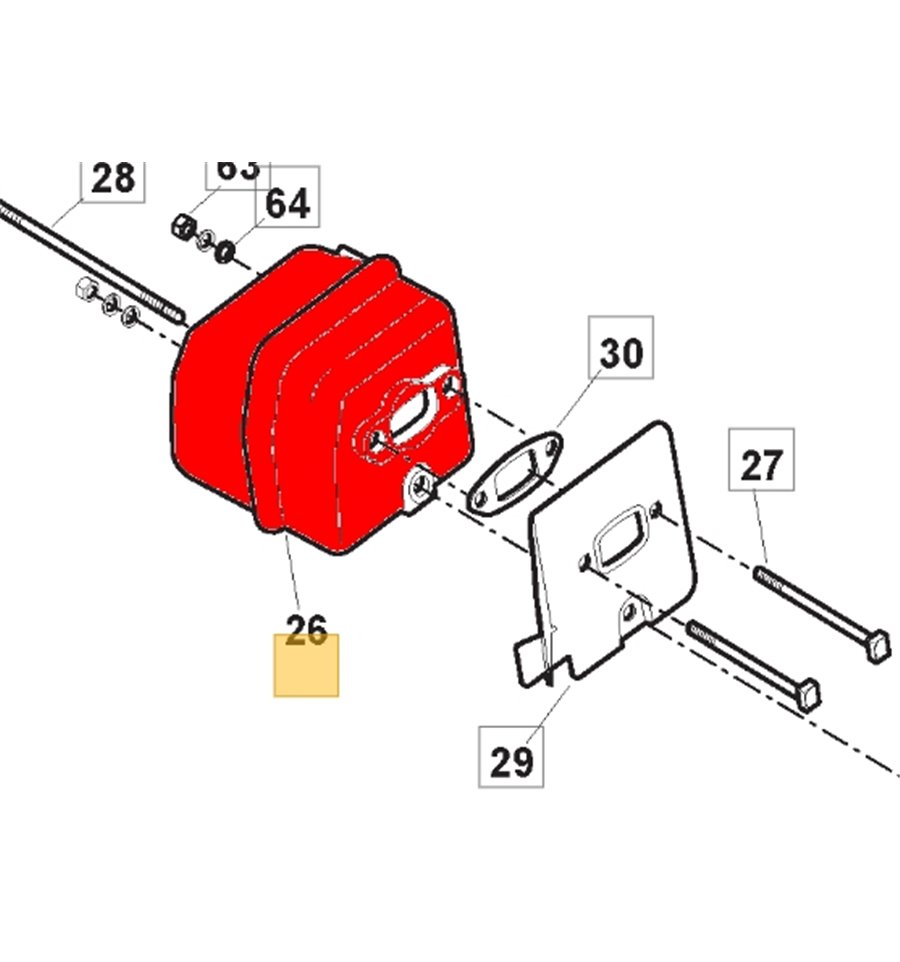 Ljuddämpare SP46, SP52, 118800903/0