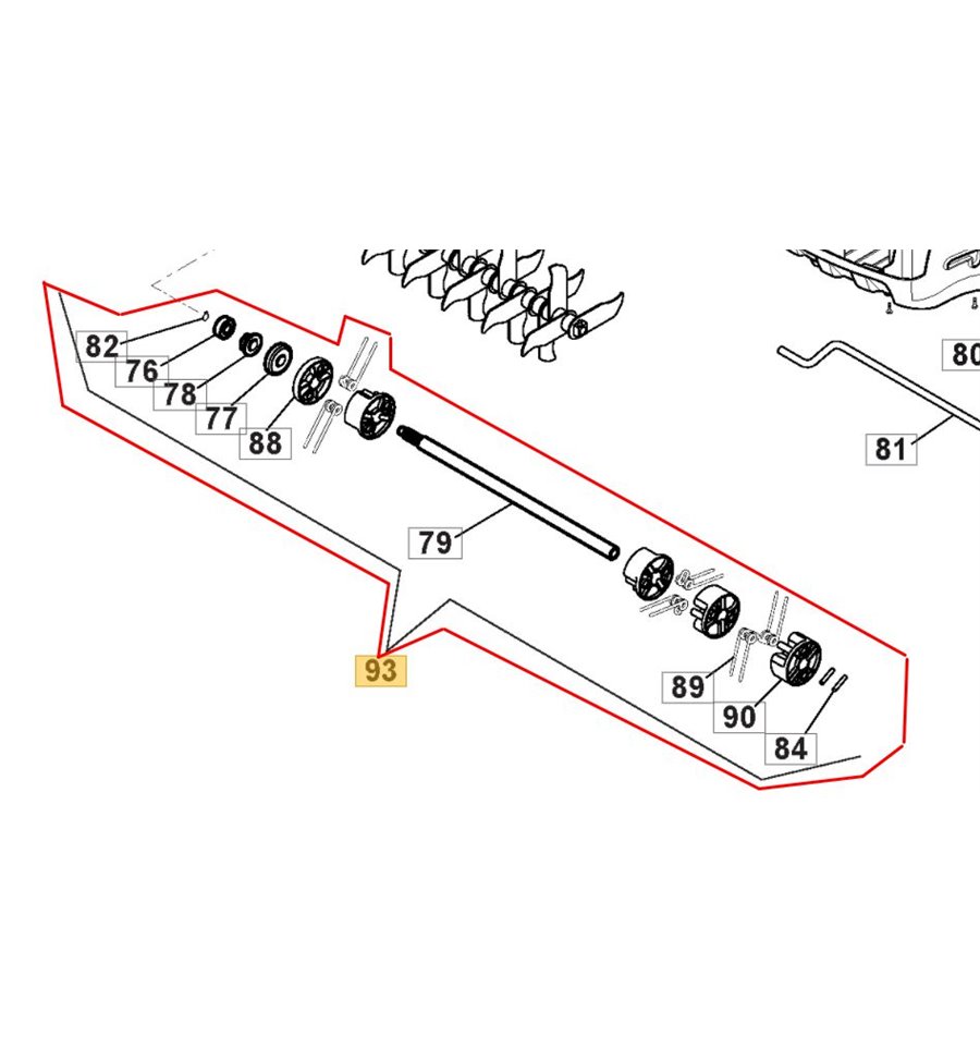 Mossrivaraxel SV415E, 118810267/0