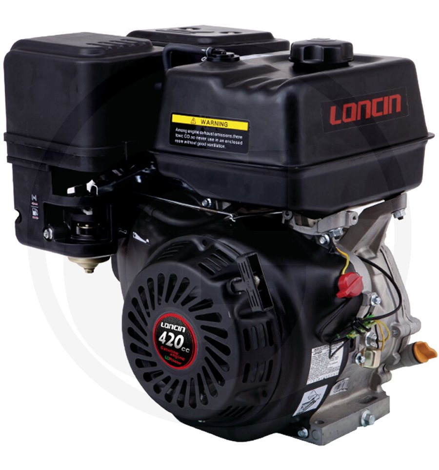 Motor 12hk, Loncin, horisontell, 420cc, 25mm, G420FA