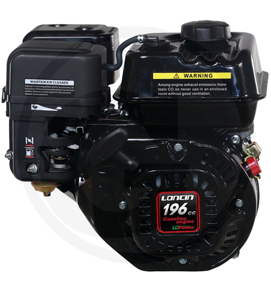 Motor 5,5hk Loncin Horisontell , 19,05mm, 196cc, G200FA