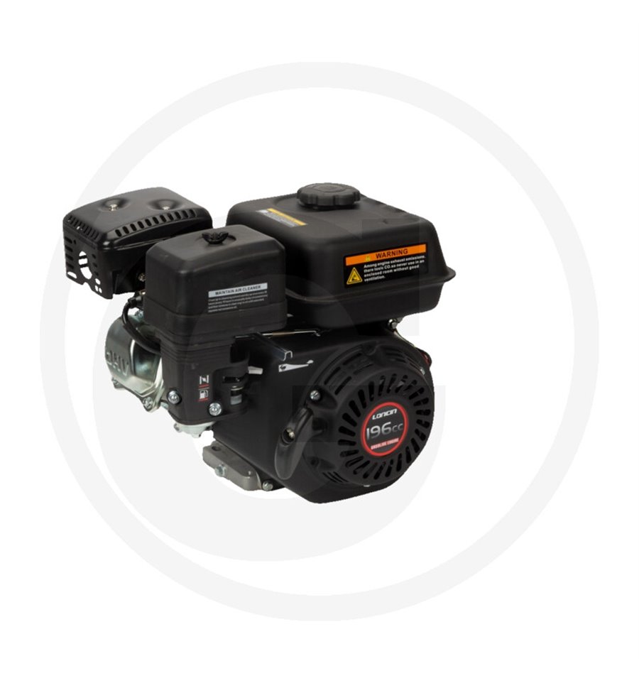 Motor 5,5hk, Loncin horisontell, 196cc, 19,05mm, G200F