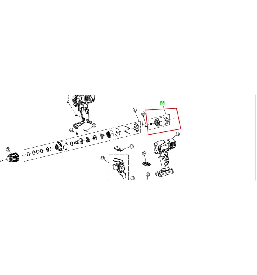 Motor LSD1201PB, CSDT1202N, 5131006672