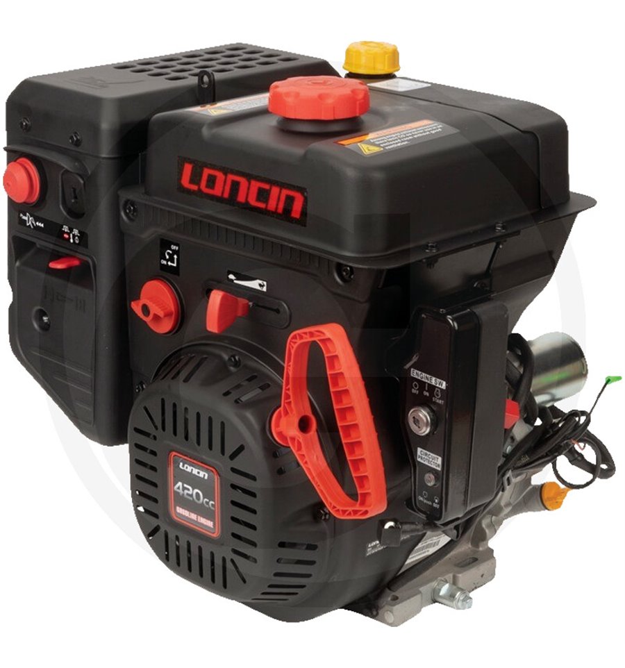 Motor snöslunga Loncin OHV 12hk,  Elstart, horisontell 25mm, LC190FDS