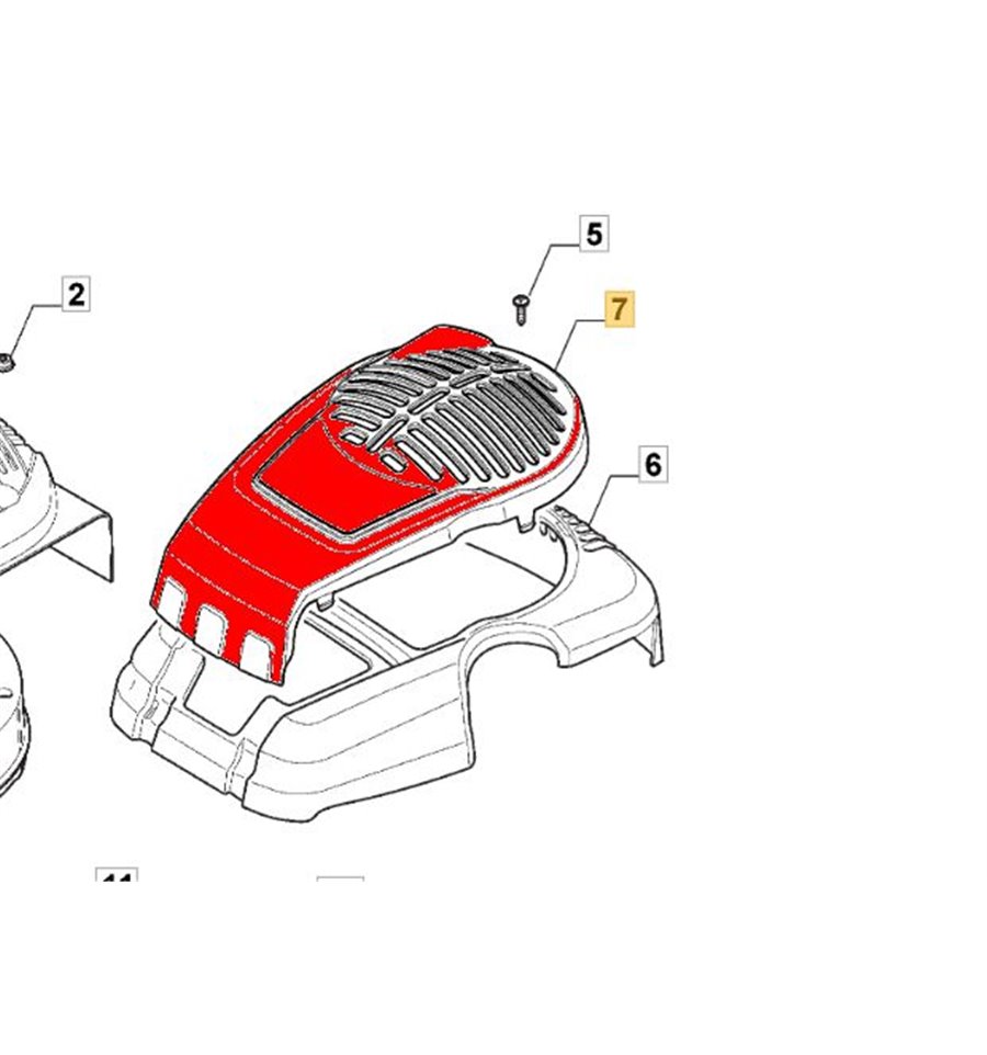 Motorkåpa ST45, 322055538/0