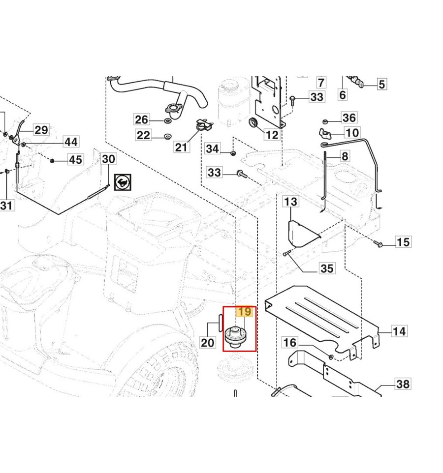 Motorremskiva Park 320P, 340PWX, 325PWX, 500W m.fl 1134-6139-01