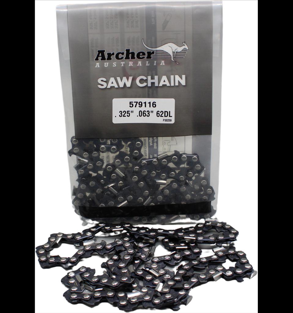 Motorsågskedja 15 tum, 0,325", 62DL, 1,6mm Premium