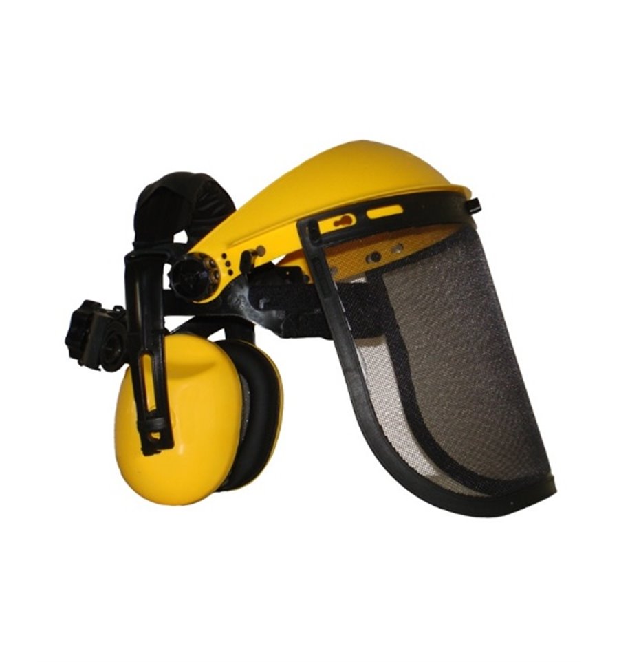 Nätvisir med hörselskydd