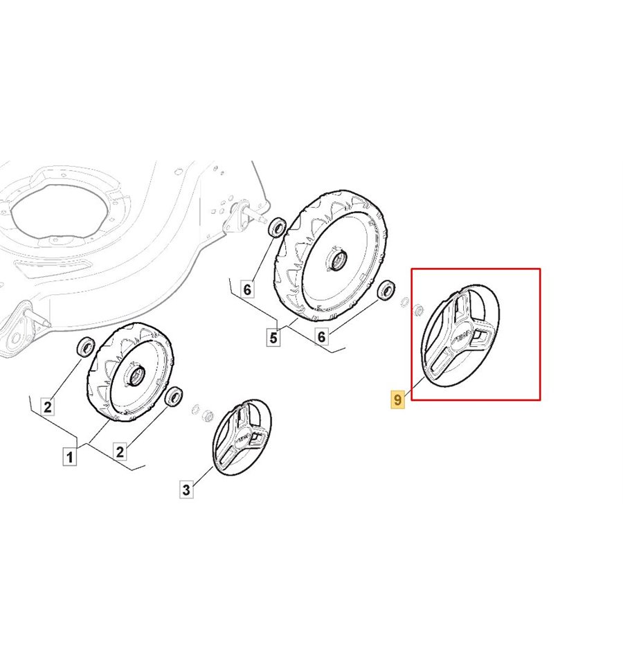 Navkapsel  240mm, grå 322110745/0