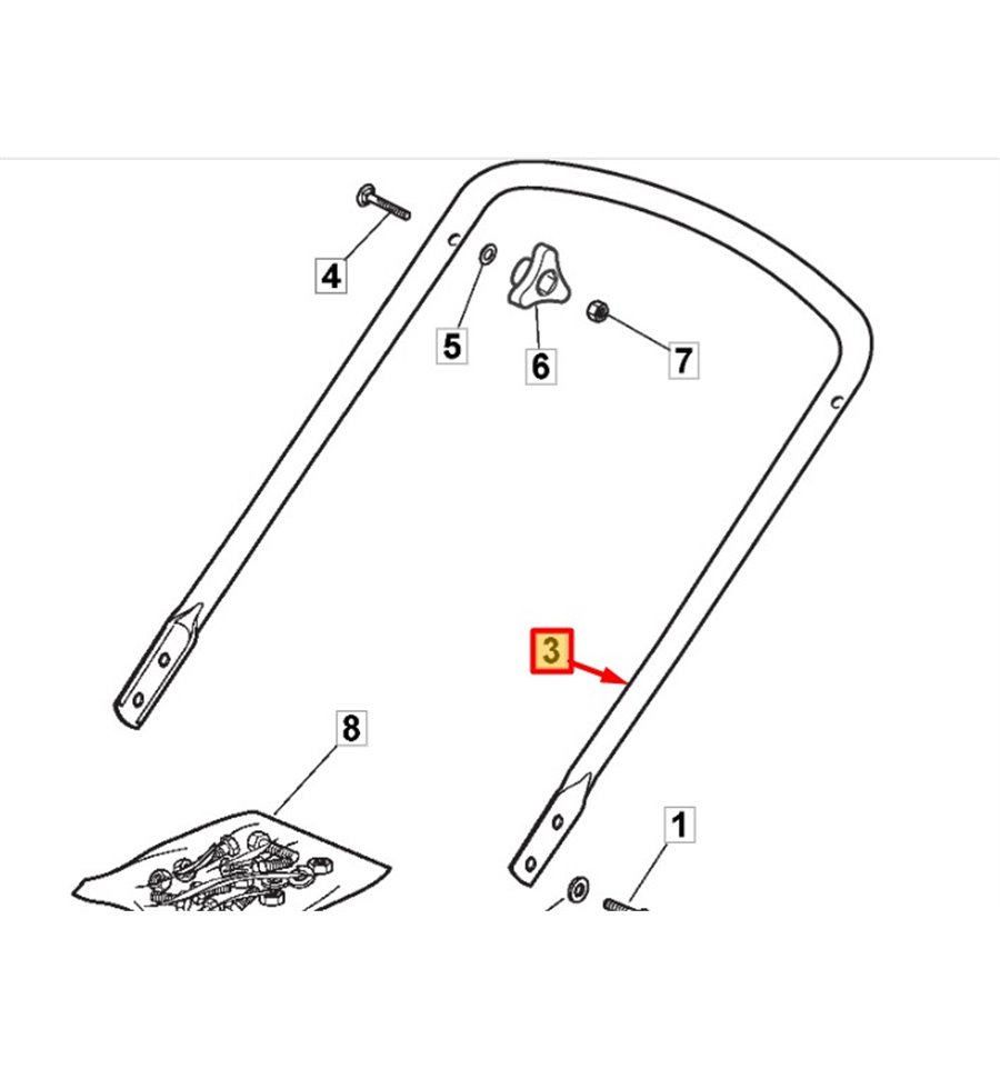 Nedre styre Collector 53 SB, 381007545/0