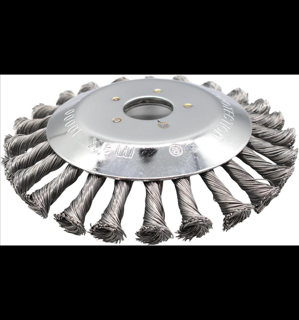 Ogräsborste 153x25,4mm till röjsåg, inkl. 20mm adapter