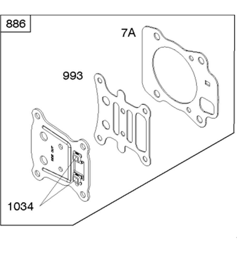 Packningssats topplock, 799492
