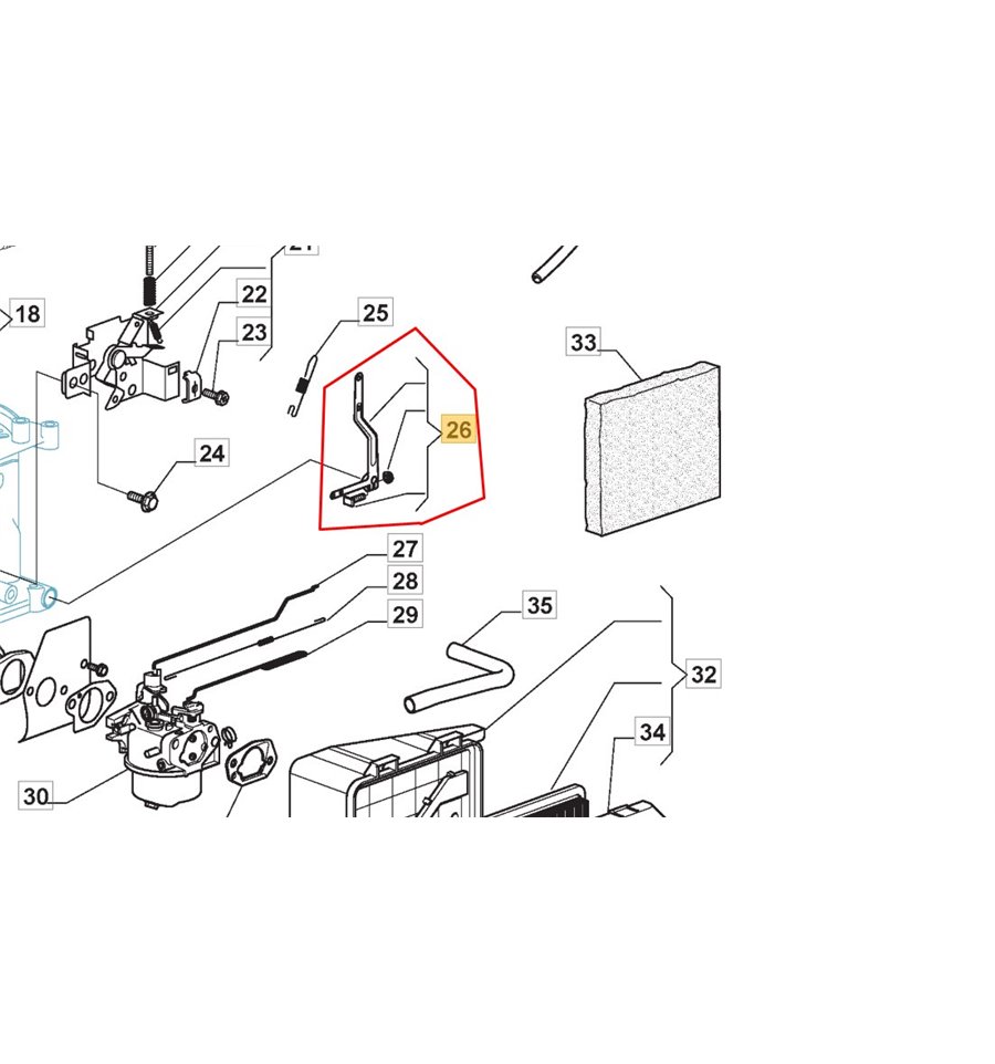 Stiga Regulatorarm, komplett 118550266/0