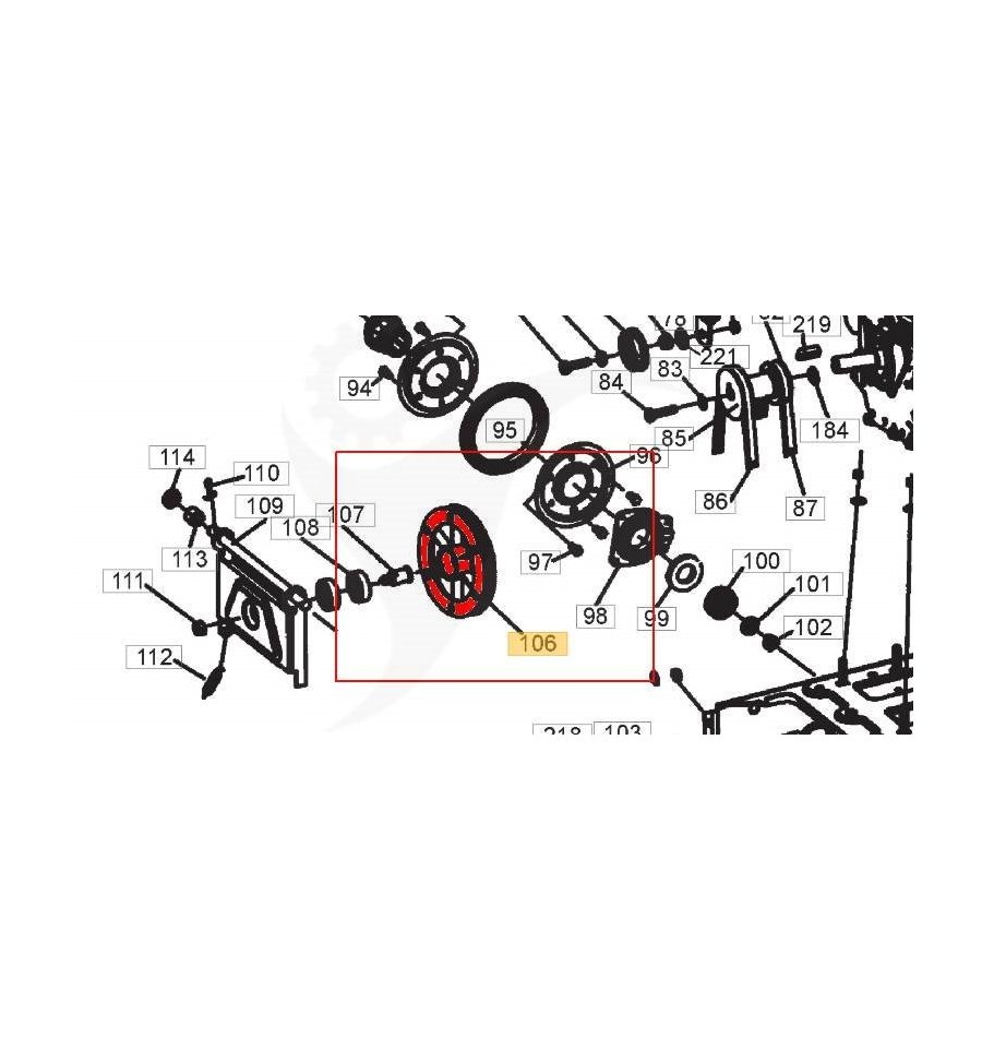 Drivskiva Snow Patrol, Snow Crystal, Snow Cube, 1811-2428-01 