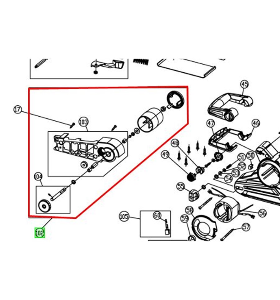 Rulle EBS800V, EBS800, EBS750, 131030592