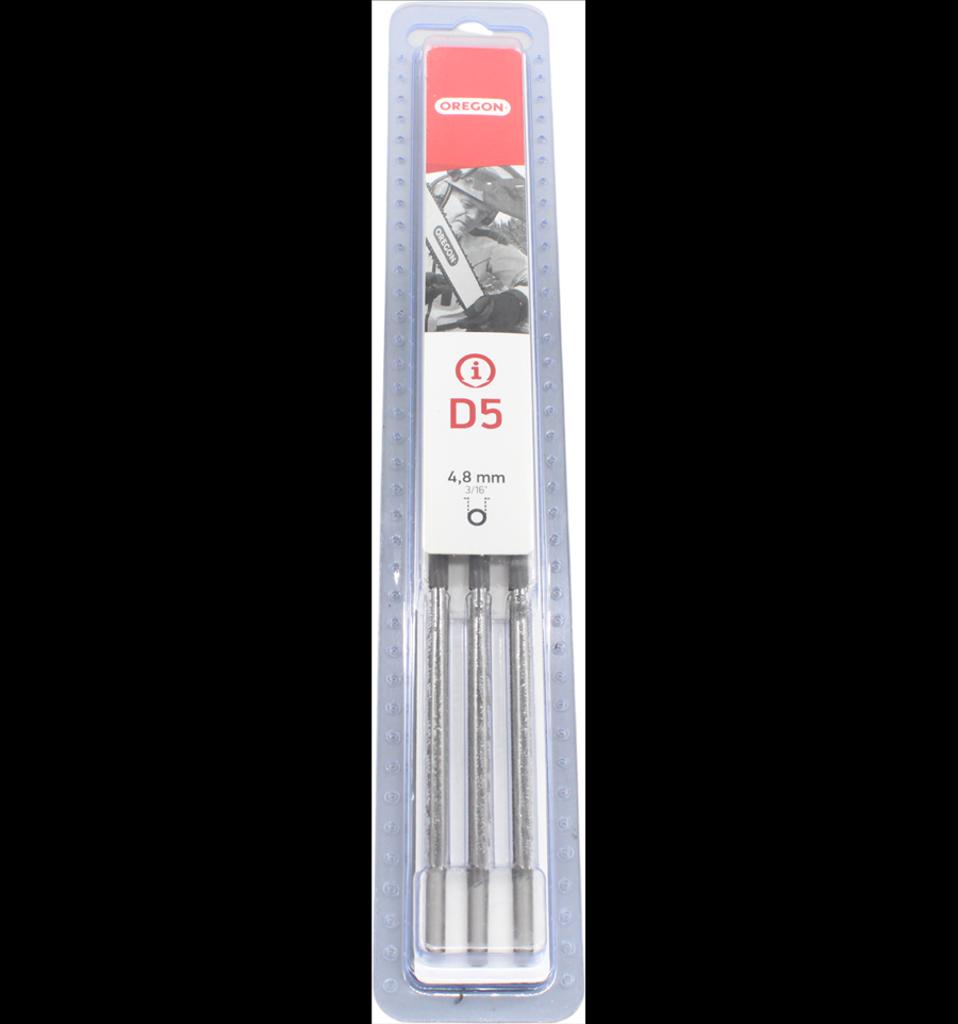 Sågkedjefil rund 4,8mm 3-P