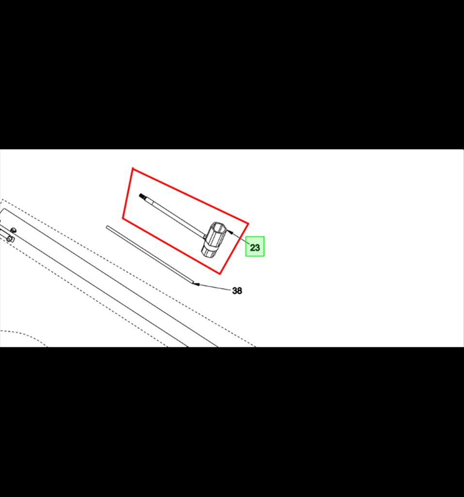 Sexkantsnyckel för klingmutter 5131000880