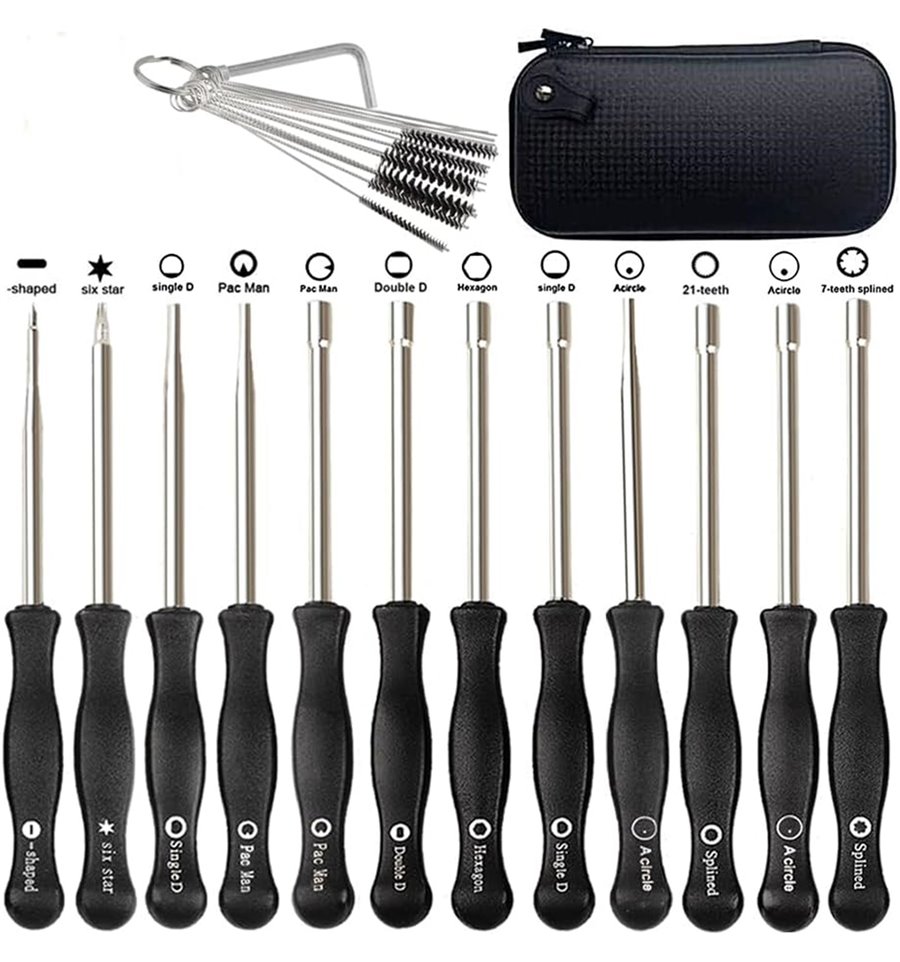 Skruvmejselset förgasare 29-del, Husqvarna, Stiga, Stihl, Walbro m.fl.