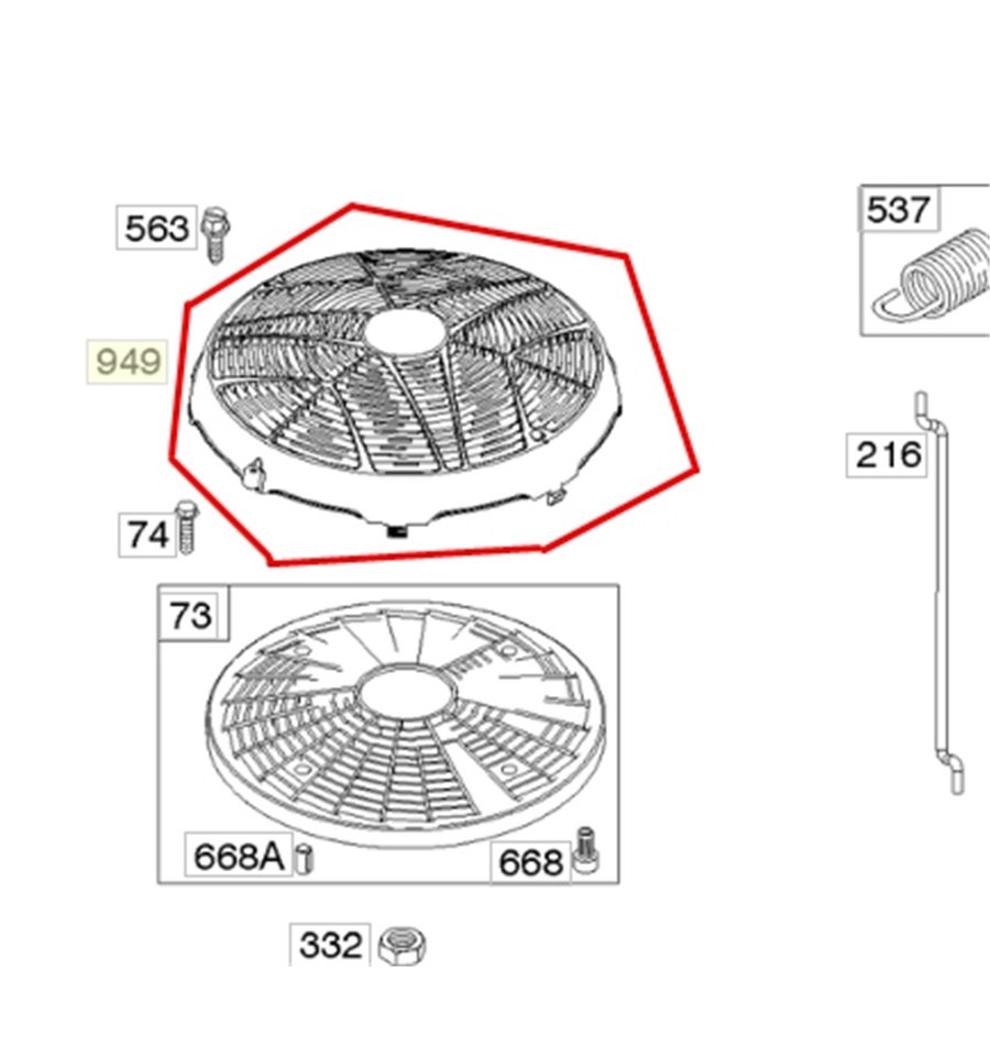 Skydd svänghjul 798767