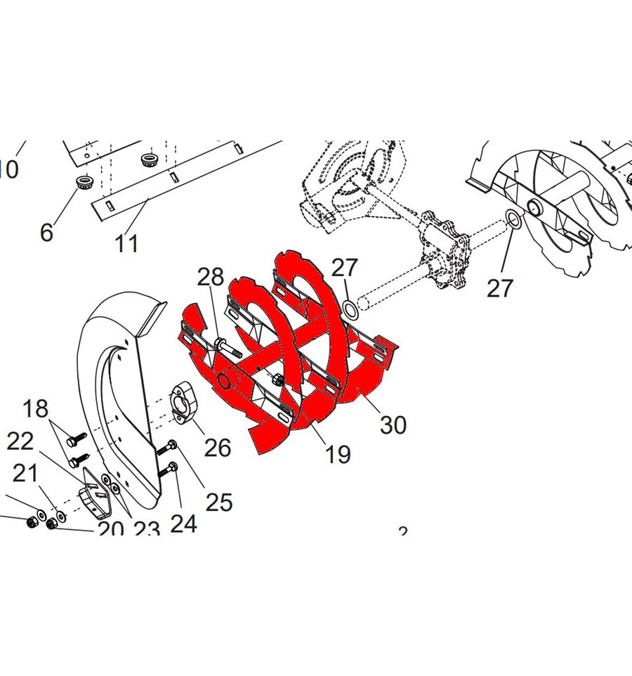 Snöskruv höger PM55 m.fl 5324352-31