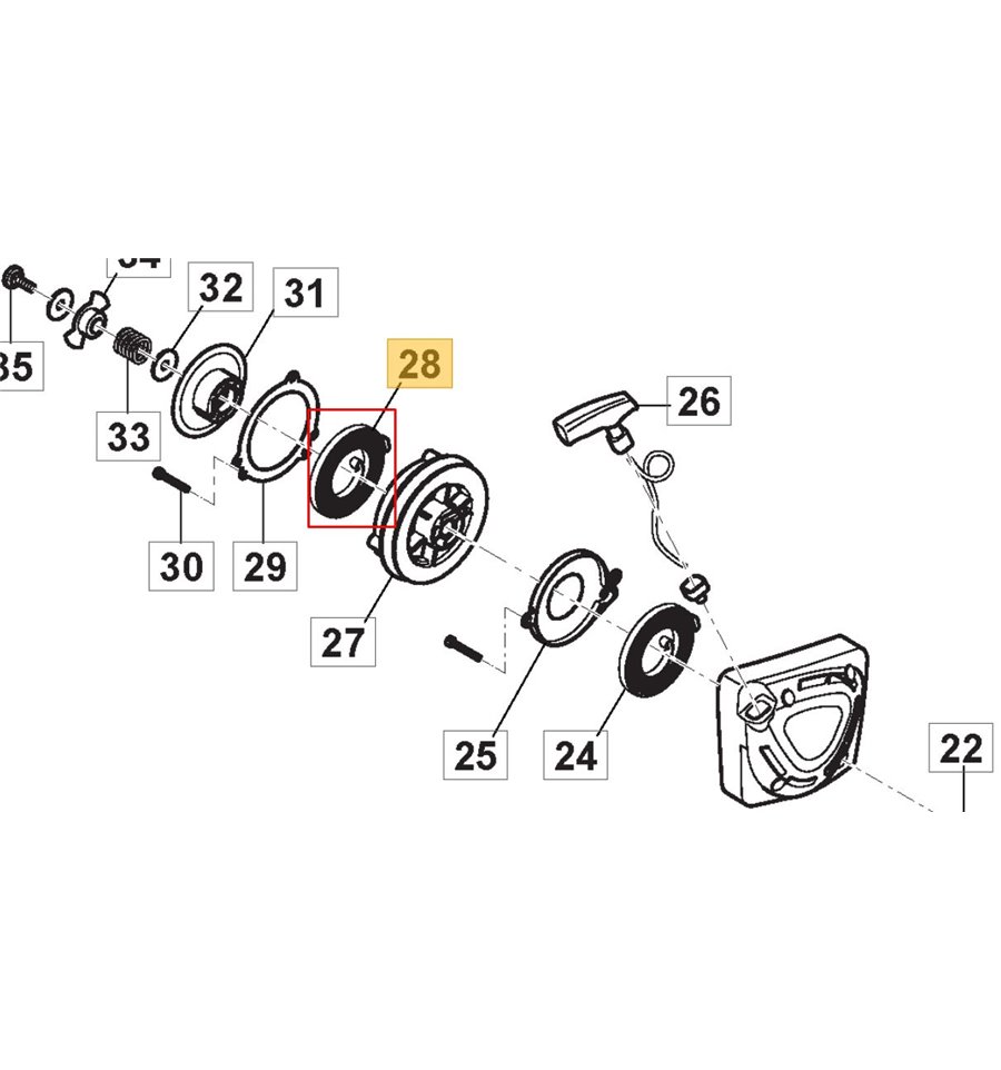 Startfjäder SBP375, 118804466/0