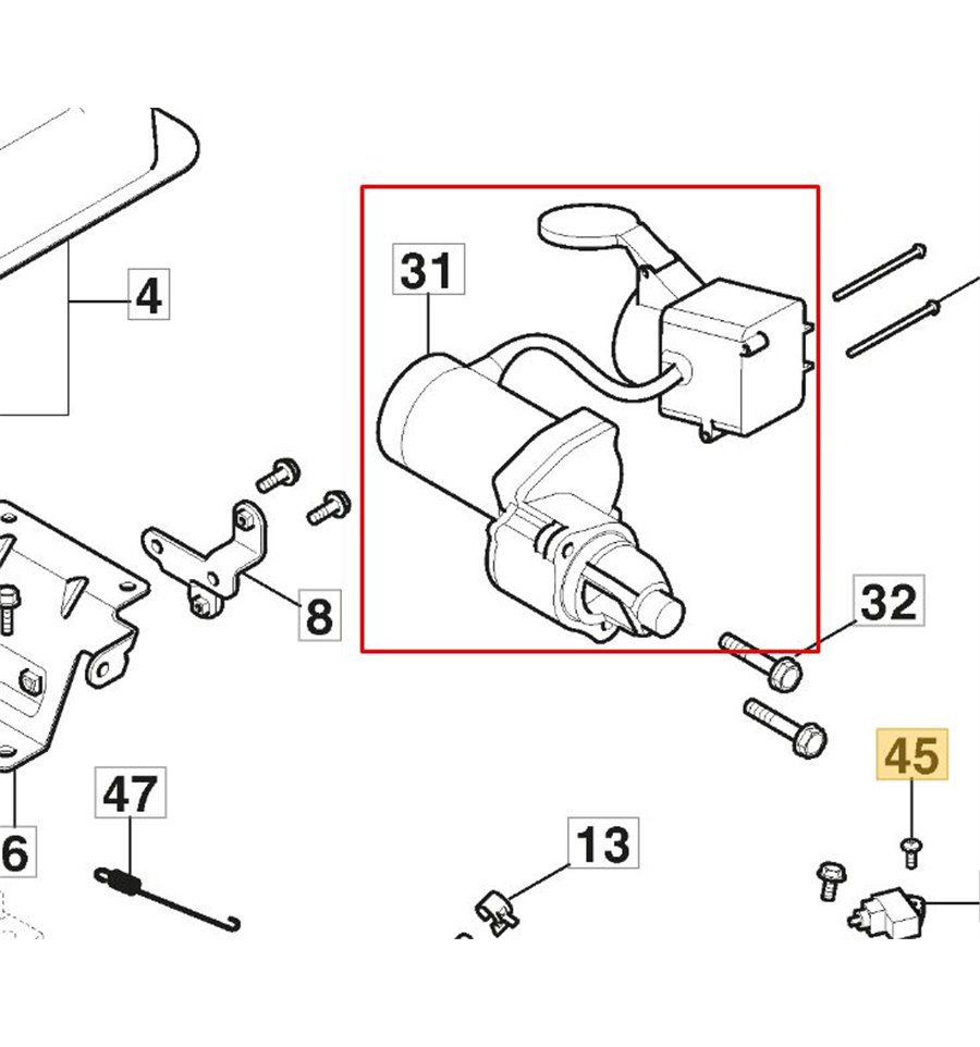 Startmotor snöslunga ST5266P, Trac, WS300, m.fl 118552425/0