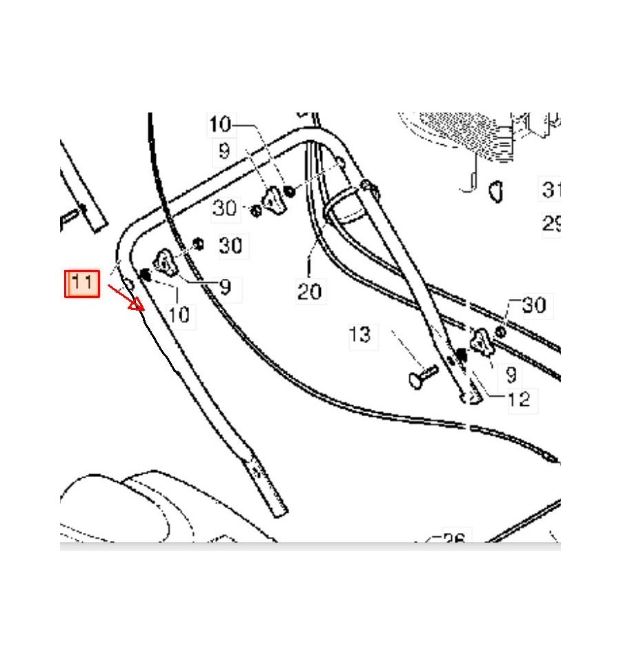 Styre nedre P51, P53, M-51, 5312051-18