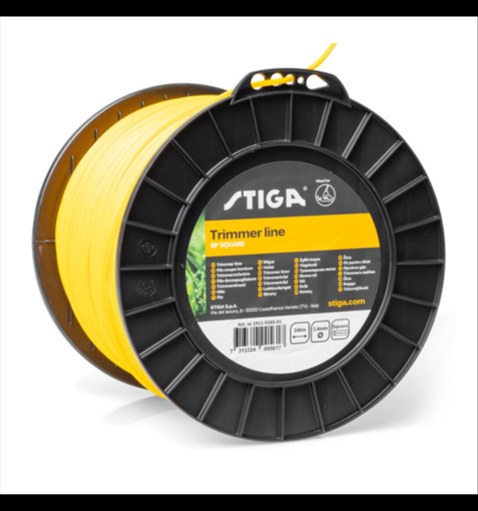 Trimmertråd fyrkantig 2.4mm, 345m, 1911-9280-01